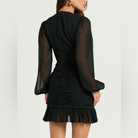 SHOWPO BLACK CAN I BE YOUR HONEY MINI DRESS Size 10 - Picture 2 of 8